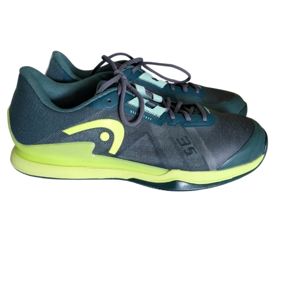 HEAD Sprint PRO 3.5 Clay Green Turquoise Athletic Tennis Shoe Sneaker Men 14 Bal